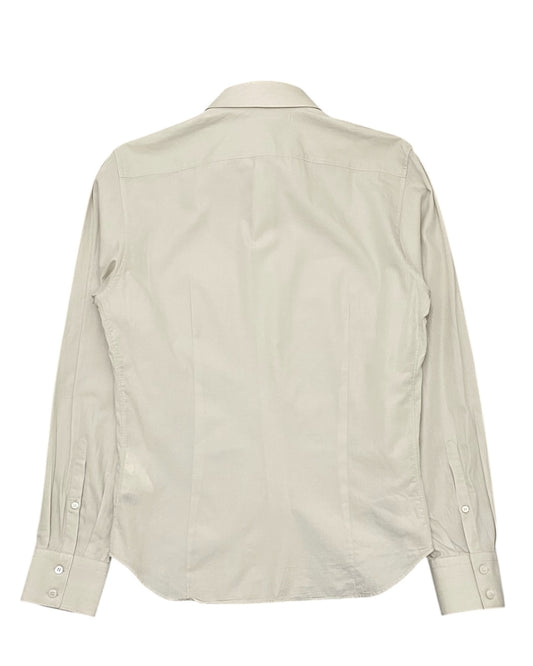 Neil Barrett long sleeve button down shirt with stripe Beige Size S