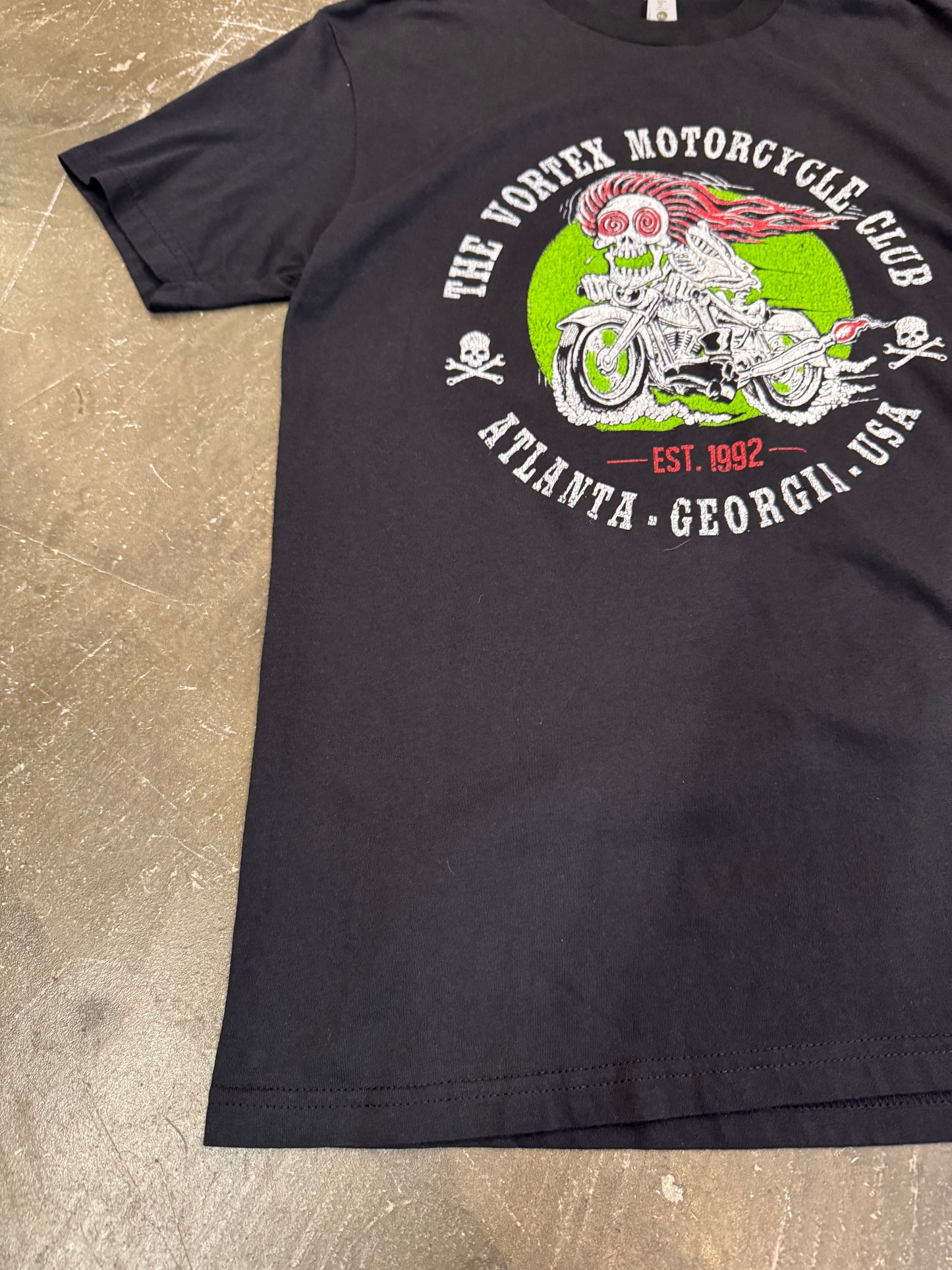 Vintage Black Cotton Blend Tee Size S