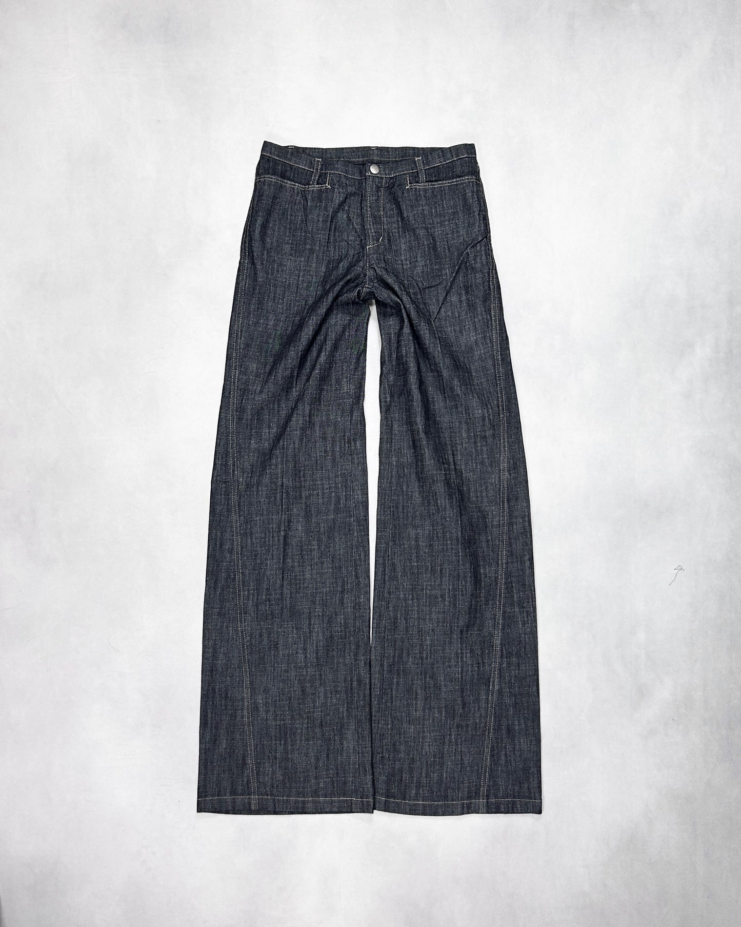 Marithe + Francois Girbaud Contrast Flare Denim Size SS
