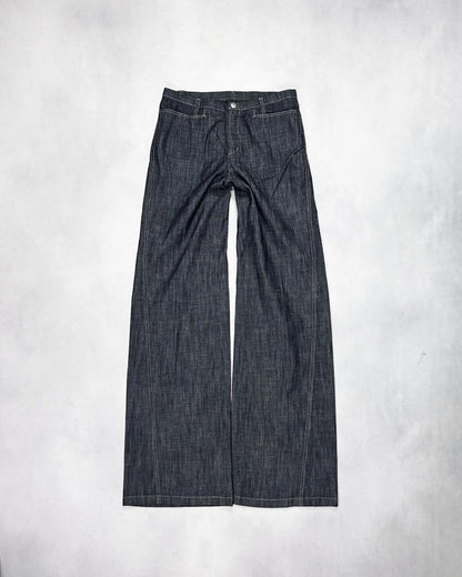 Marithe + Francois Girbaud Contrast Flare Denim Size SS