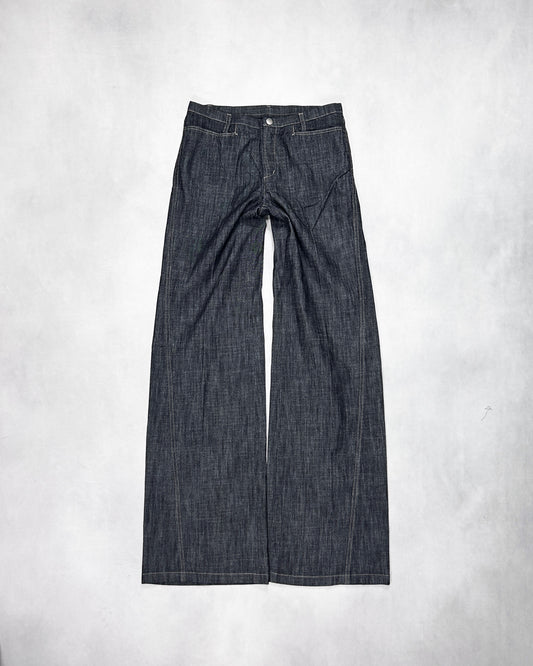 Marithe + Francois Girbaud Contrast Flare Denim Size SS