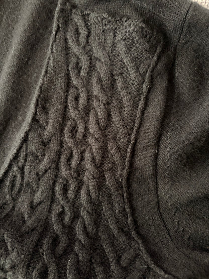 BOTTEGA VENETA 2010s Cashmere Docking V-Neck Sweater Size 48