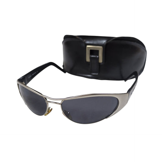 GUCCI Metallic Double Bridge Hunter Sunglasses Size 62□16