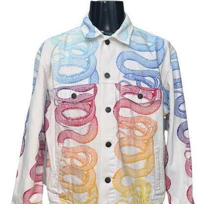 Supreme x Hysteric Glamour 21SS Snake Denim Trucker Jacket