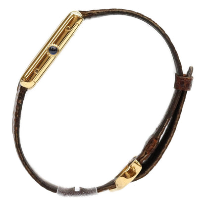 Cartier Mast Tank Vermeil LM Trinity Dial Manual Watch