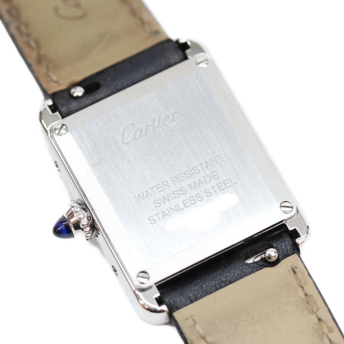 Cartier 21' Tank Must SM Silver Dial Quartz Leather Watch
