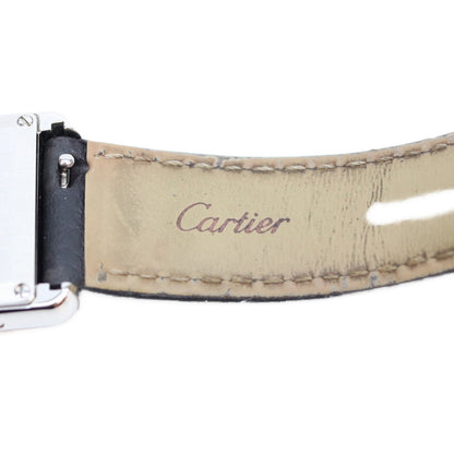 Cartier 21' Tank Must SM Silver Dial Quartz Leather Watch