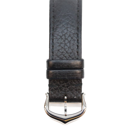 Cartier 21' Tank Must SM Silver Dial Quartz Leather Watch