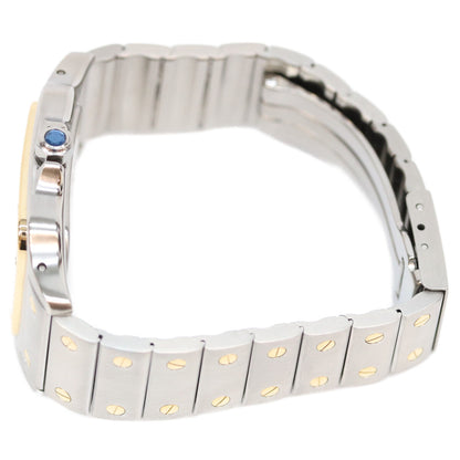 Cartier 80s-90s Santos Galbee LM Quartz Watch Ivory Dial