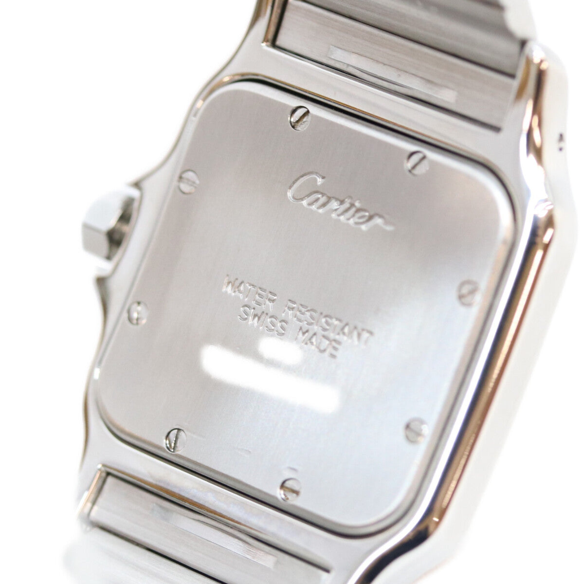 Cartier 80s-90s Santos Galbee LM Quartz Watch Ivory Dial