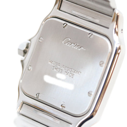 Cartier 80s-90s Santos Galbee LM Quartz Watch Ivory Dial