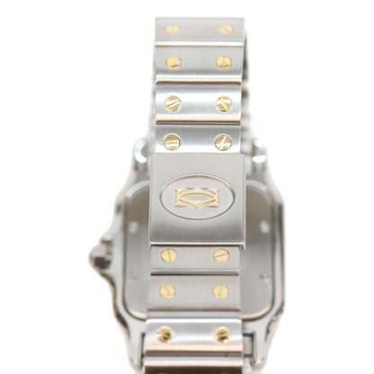 Cartier 80s-90s Santos Galbee LM Quartz Watch Ivory Dial