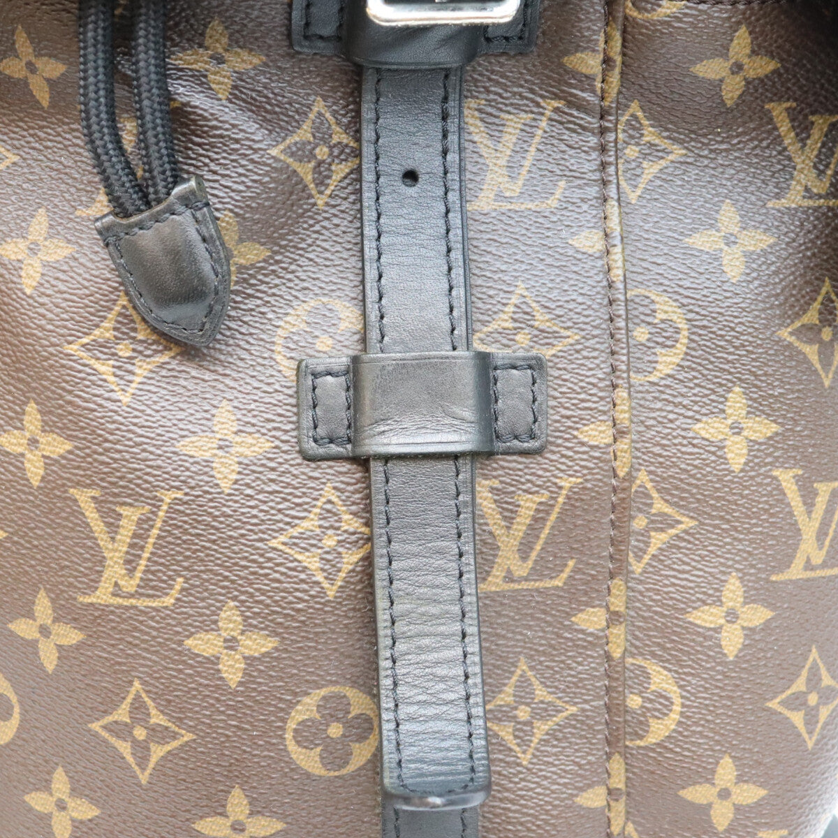 LOUIS VUITTON Monogram Macassar Christopher Backpack Brown