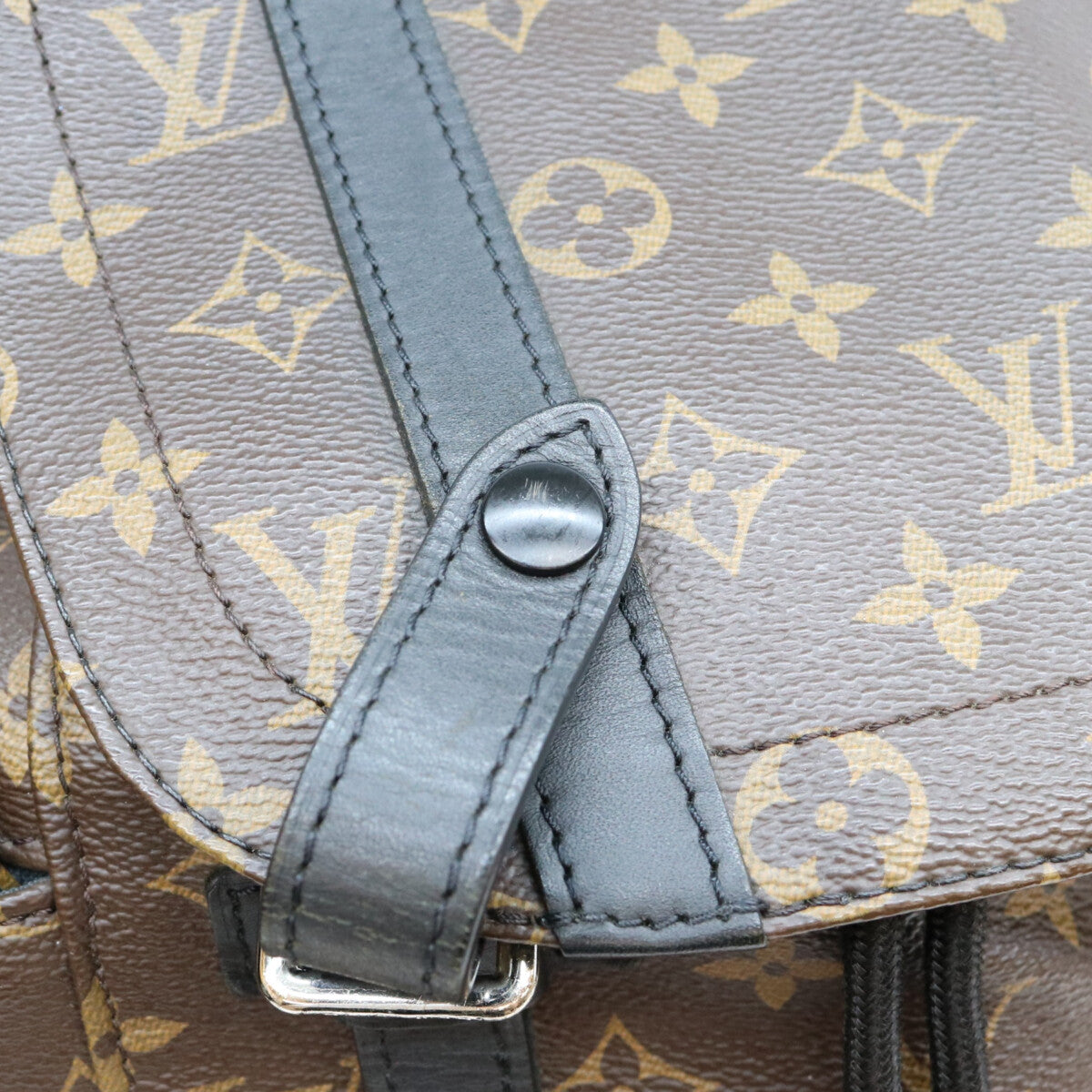 LOUIS VUITTON Monogram Macassar Christopher Backpack Brown