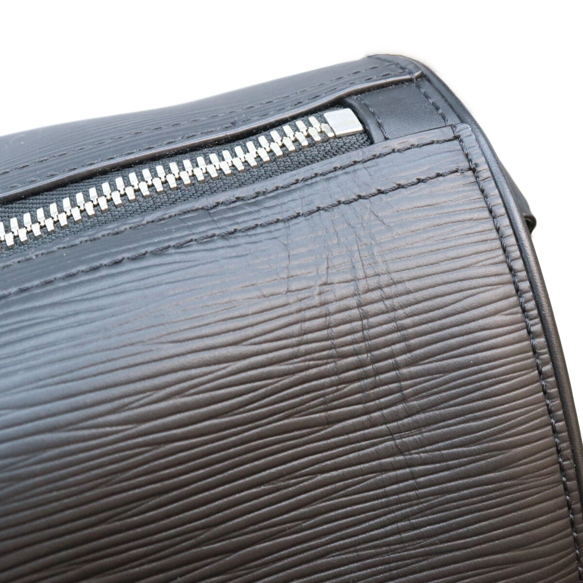 LOUIS VUITTON Epi Keepall Bandouliere 45 Duffle Bag Black