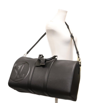 LOUIS VUITTON Epi Keepall Bandouliere 45 Duffle Bag Black