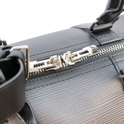 LOUIS VUITTON Epi Keepall Bandouliere 45 Duffle Bag Black