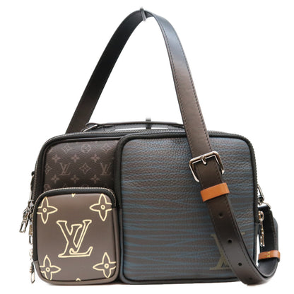 LOUIS VUITTON Monogram Eclipse Messenger Bag Black