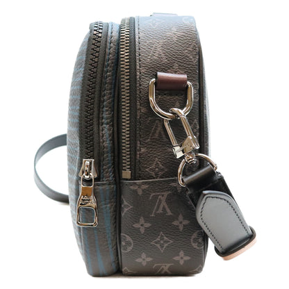 LOUIS VUITTON Monogram Eclipse Messenger Bag Black