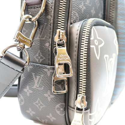 LOUIS VUITTON Monogram Eclipse Messenger Bag Black
