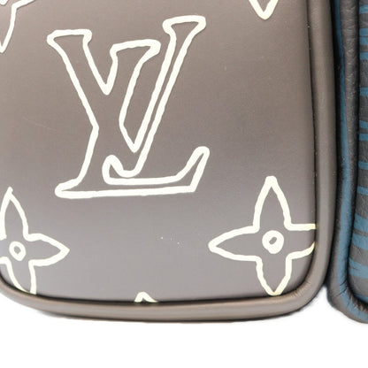 LOUIS VUITTON Monogram Eclipse Messenger Bag Black