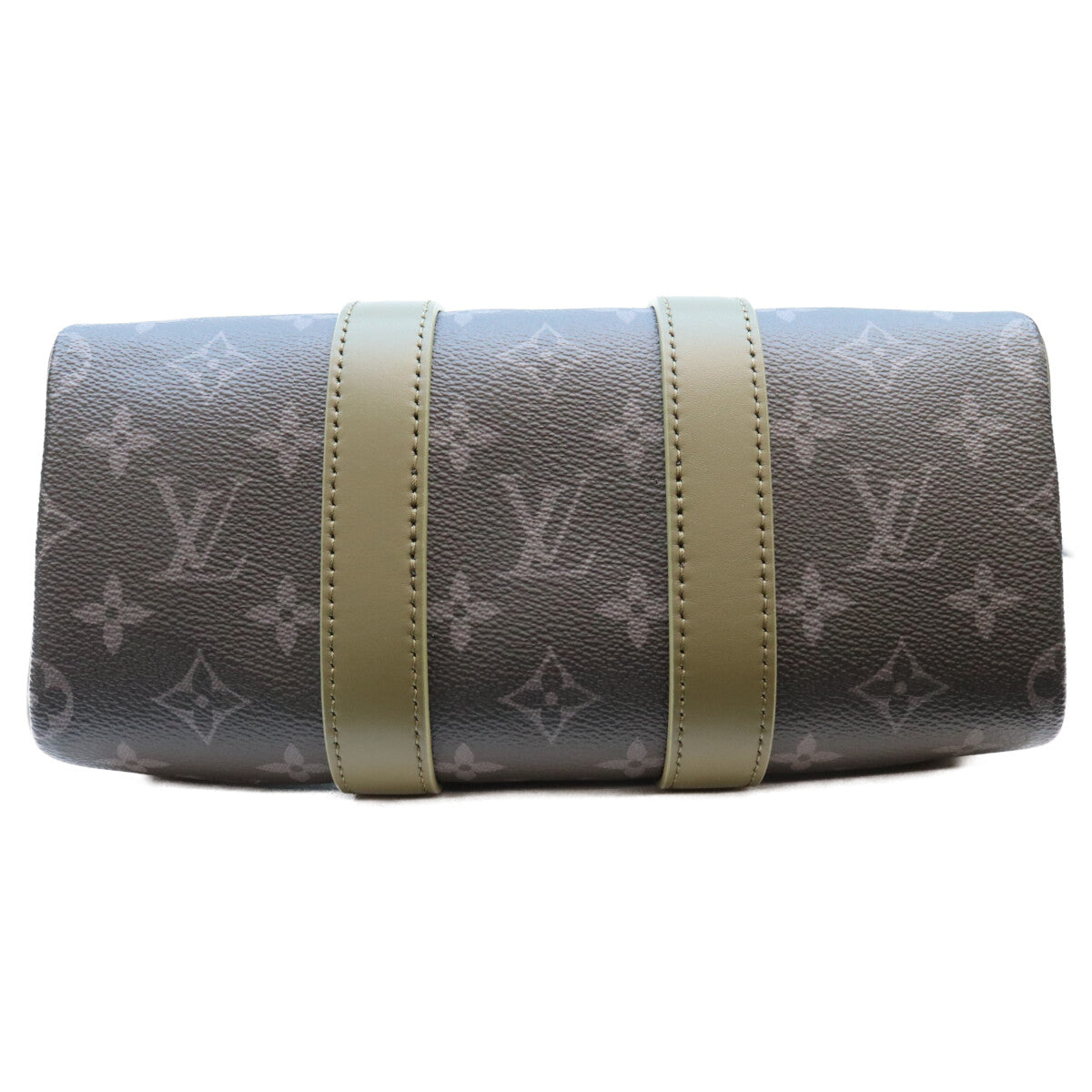 LOUIS VUITTON Monogram Eclipse Keepall Bandouliere Bag Khaki