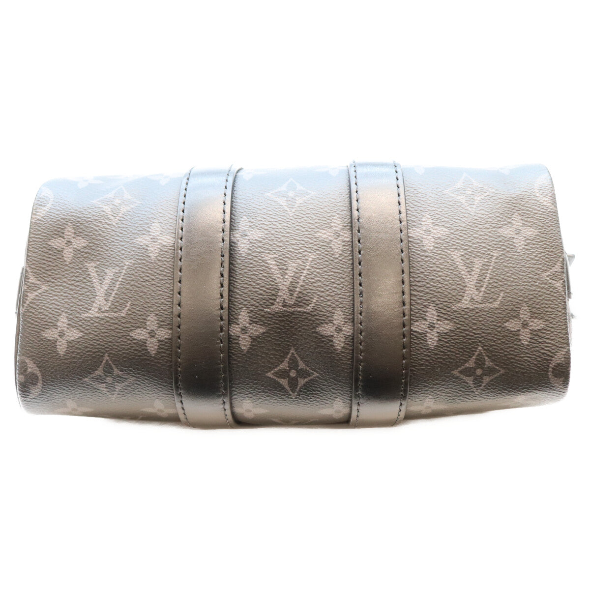 LOUIS VUITTON Monogram Eclipse Keepall 25 Duffle Bag Black