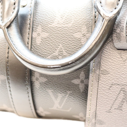 LOUIS VUITTON Monogram Eclipse Keepall 25 Duffle Bag Black