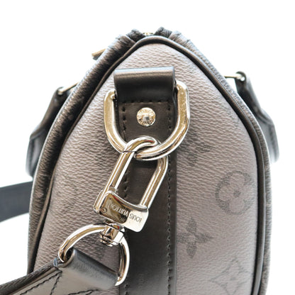 LOUIS VUITTON Monogram Eclipse Keepall 25 Duffle Bag Black
