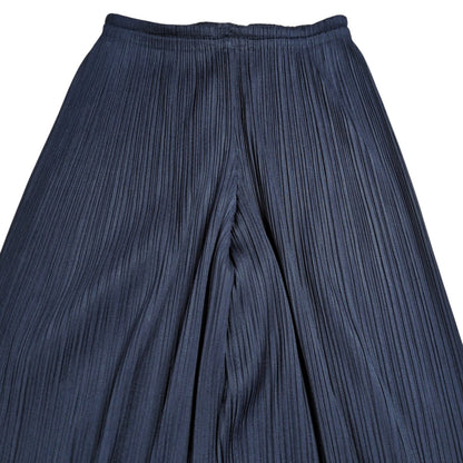 PLEATS PLEASE ISSEY MIYAKE Navy Pleats Straight Pants Size 1