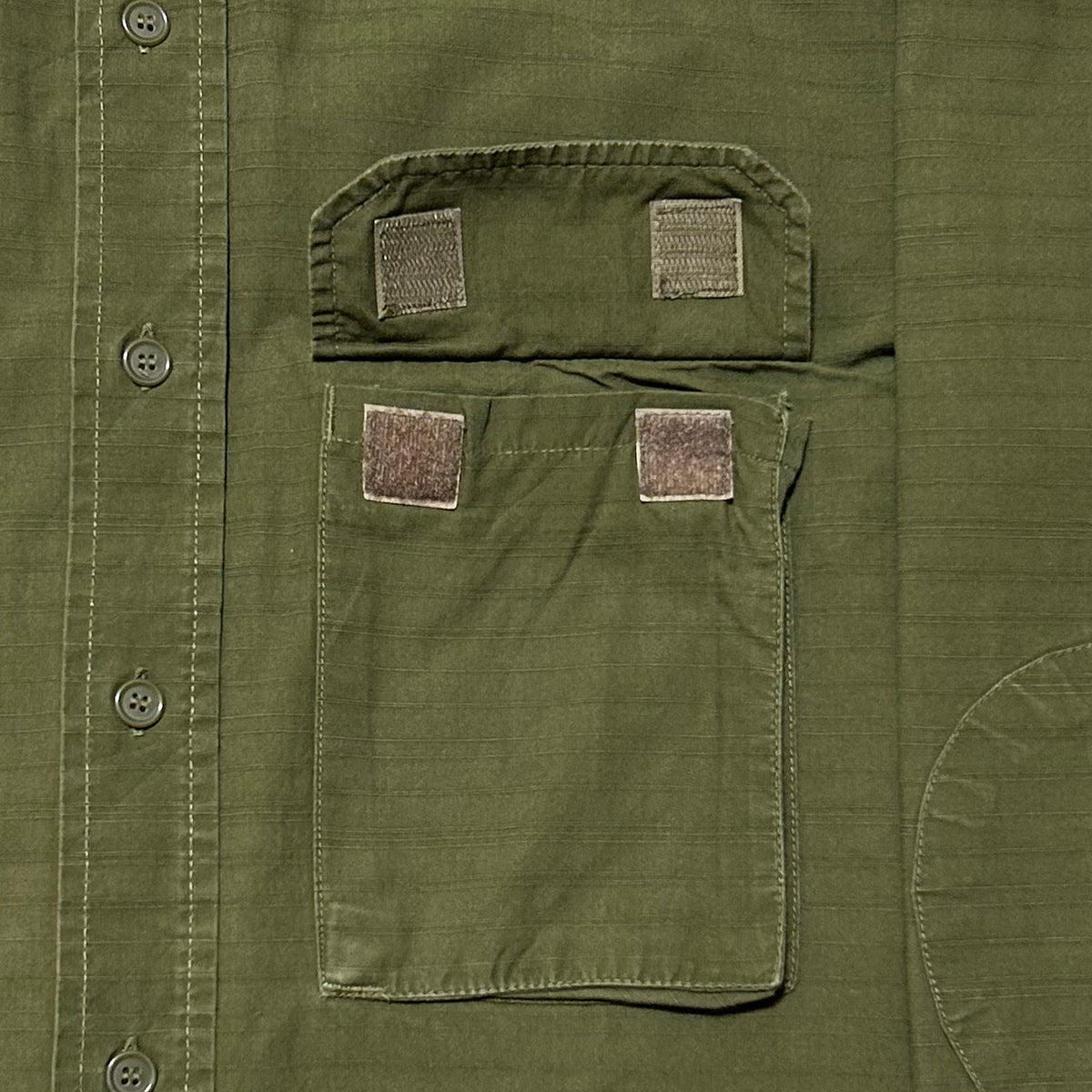 LEVIS 1990s Velcro Pocket Long Sleeve Shirt Olive Size L