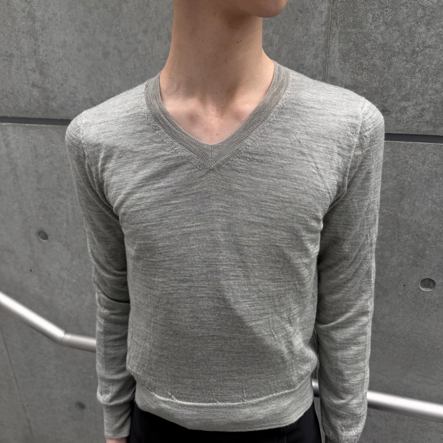 COMME des GAR AW14 V-Neck Knit 100% Wool