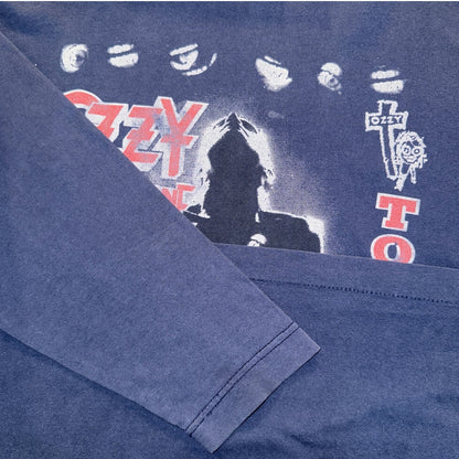Ozzy Osbourne 95 Ozzmosis Tour Long Sleeve T-Shirt Blue Size XL