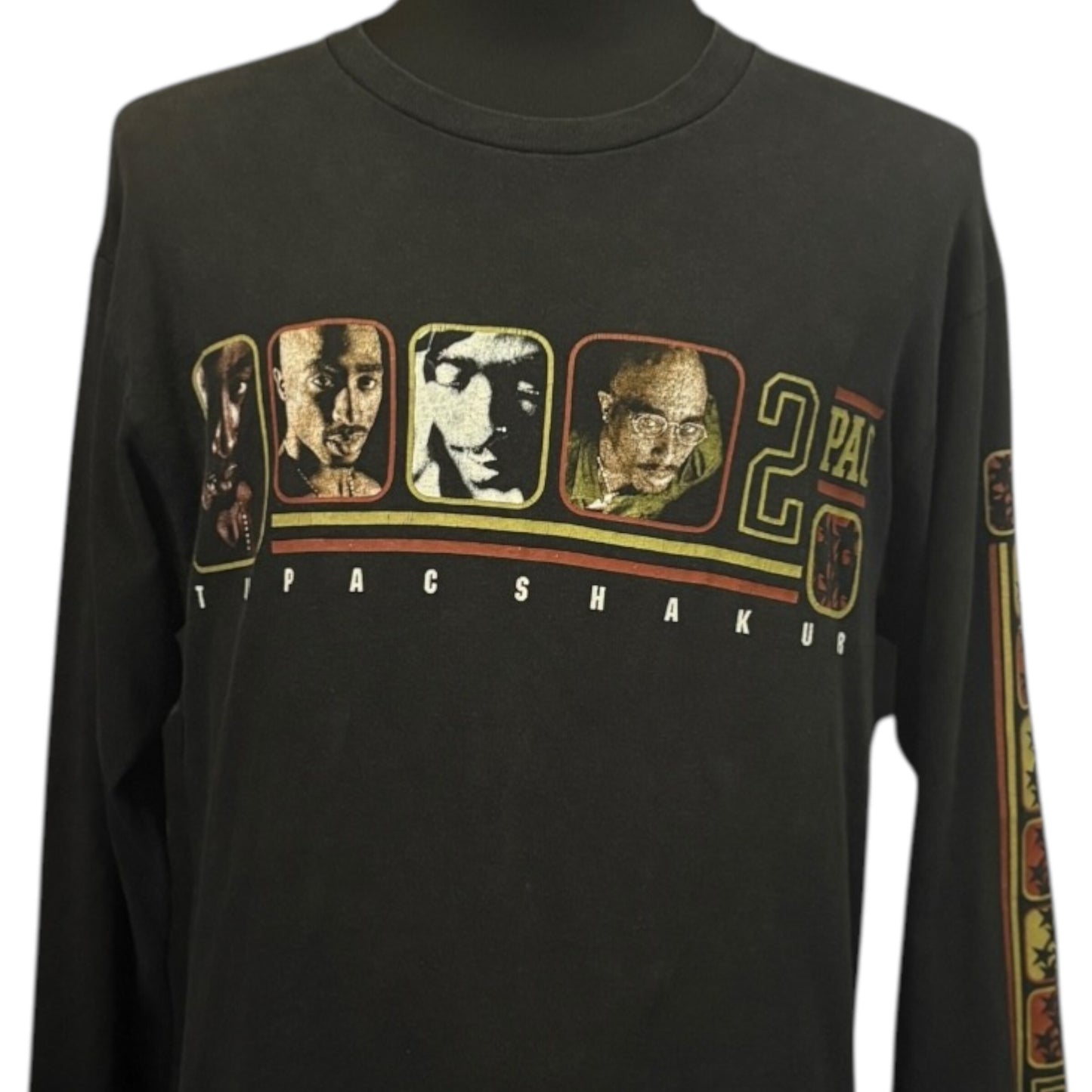 2PAC Long-sleeved T-shirt Black Size L