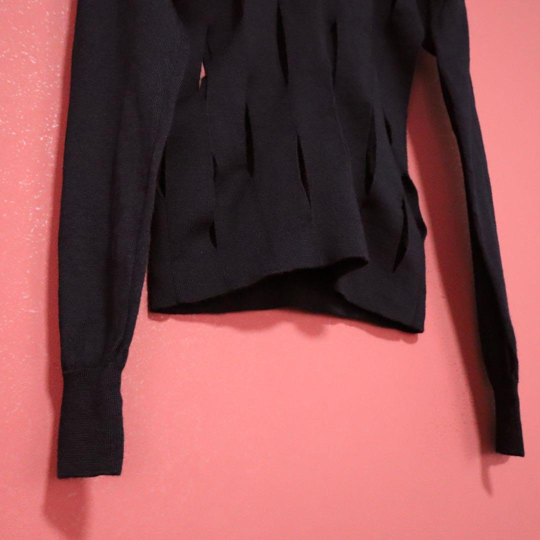 Comme des Garcons Junya Watanabe V-Neck Hole Knit Size S