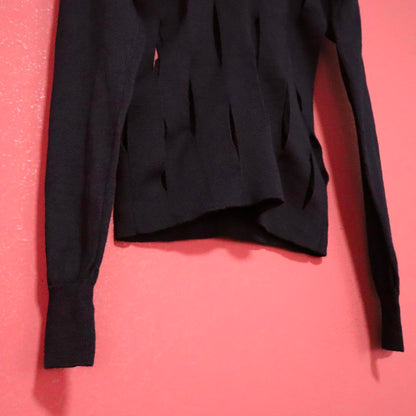 Comme des Garcons Junya Watanabe V-Neck Hole Knit Size S