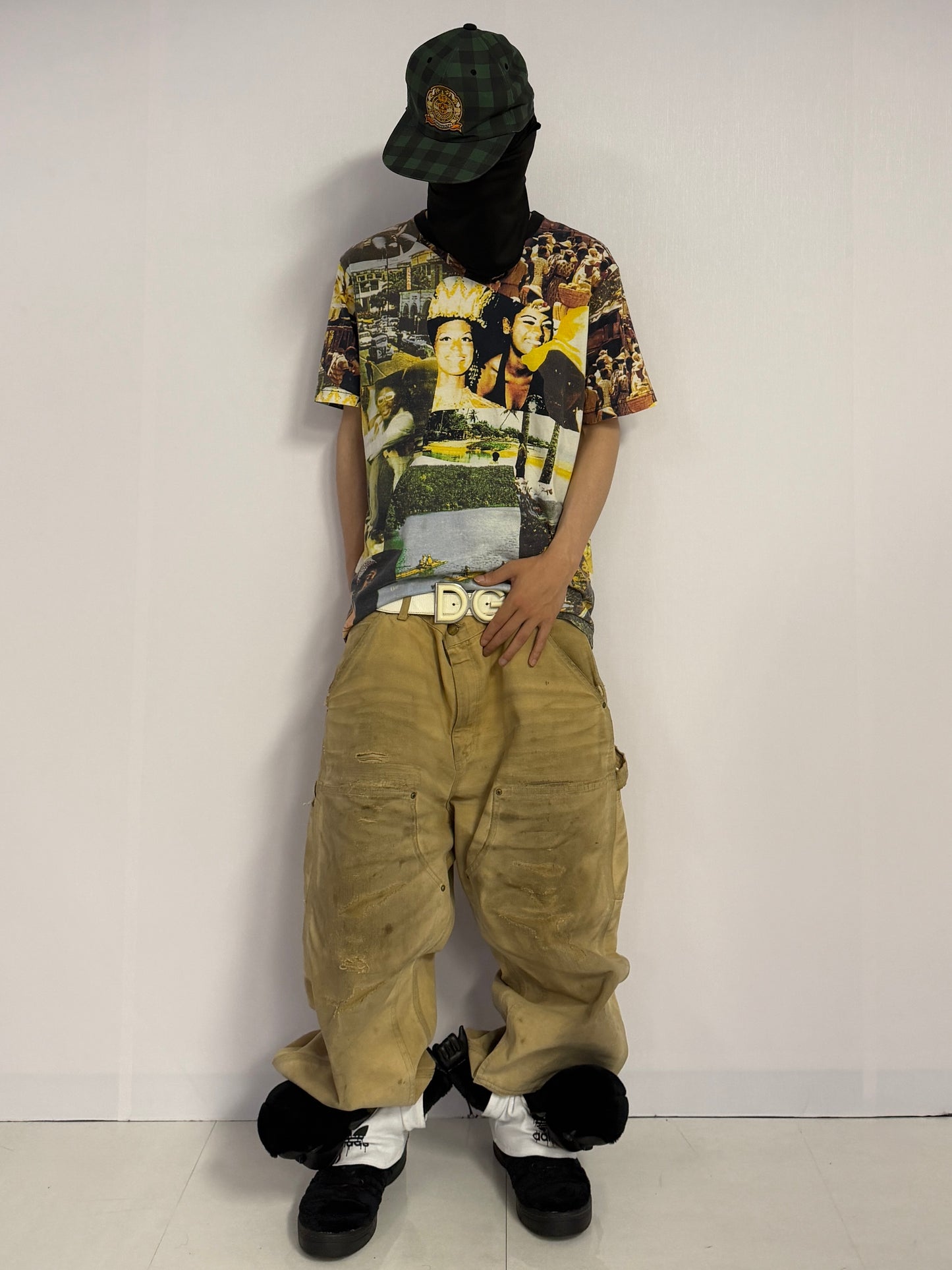 Supreme All-Over Print Cotton T-Shirt Size L