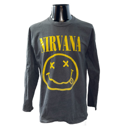 SMILE Y2K Nirvana Smile Logo Long Sleeve T-Shirt Morocco Size L