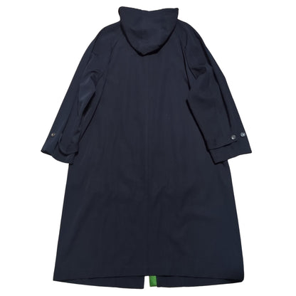 COMME des GARCONS HOMME 96AW Wool Hooded Coat Navy Size M