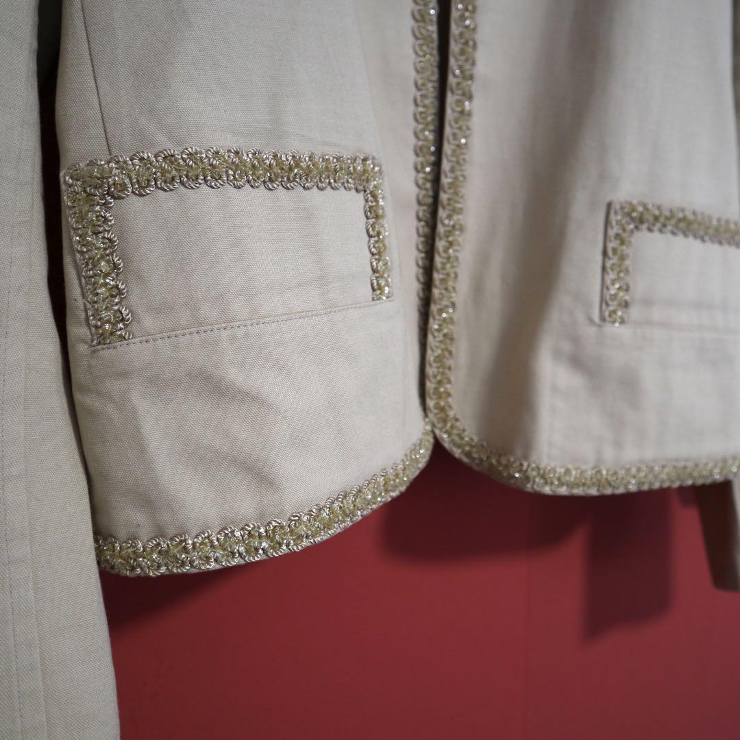 Yohji Yamamoto Beige Decorative Cotton Suit Size 1