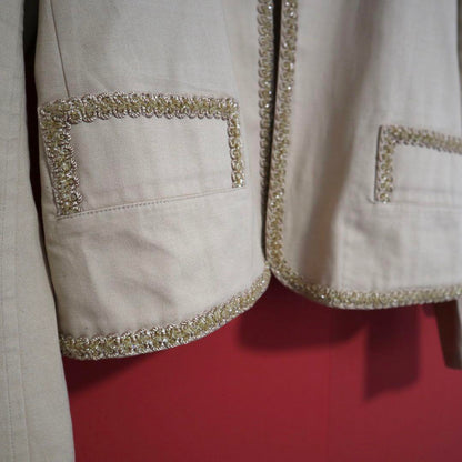 Yohji Yamamoto Beige Decorative Cotton Suit Size 1