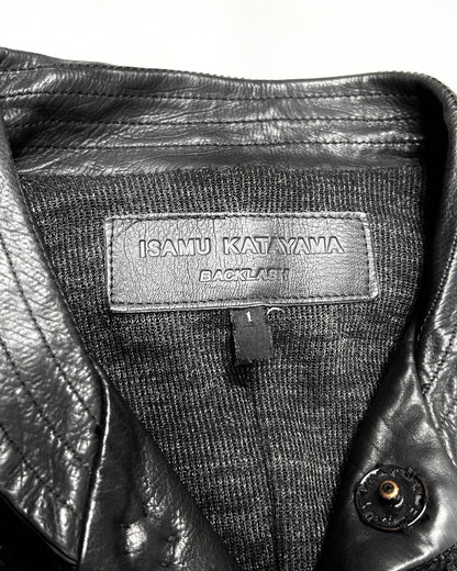 Isamu Katayama Backlash Black Tweed Fringe Jacket Size 1