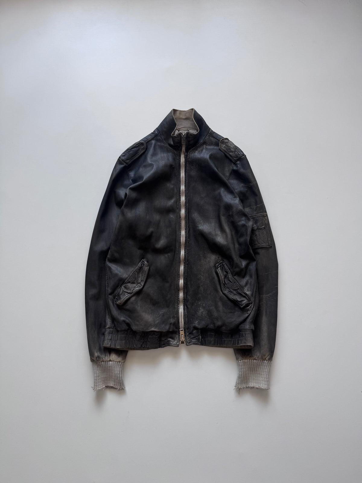 GIORGIO BRATO Leather Jacket Black