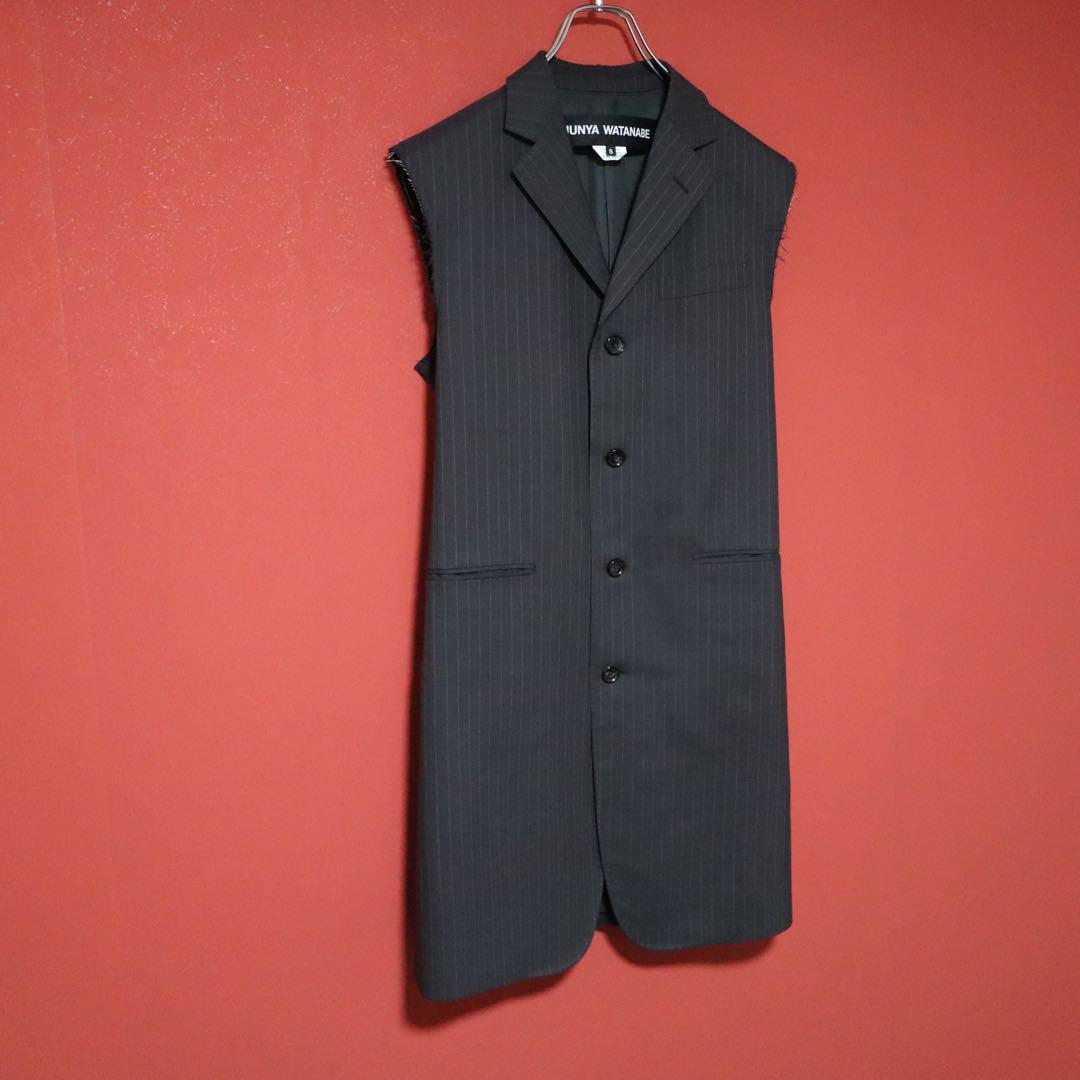 Junya Watanabe 22SS Frayed Striped Dark Gray Long Size S