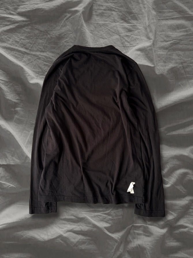 COMME des GARCONS SS11 Cotton Back Outside Long Sleeve T-Shirt Size S