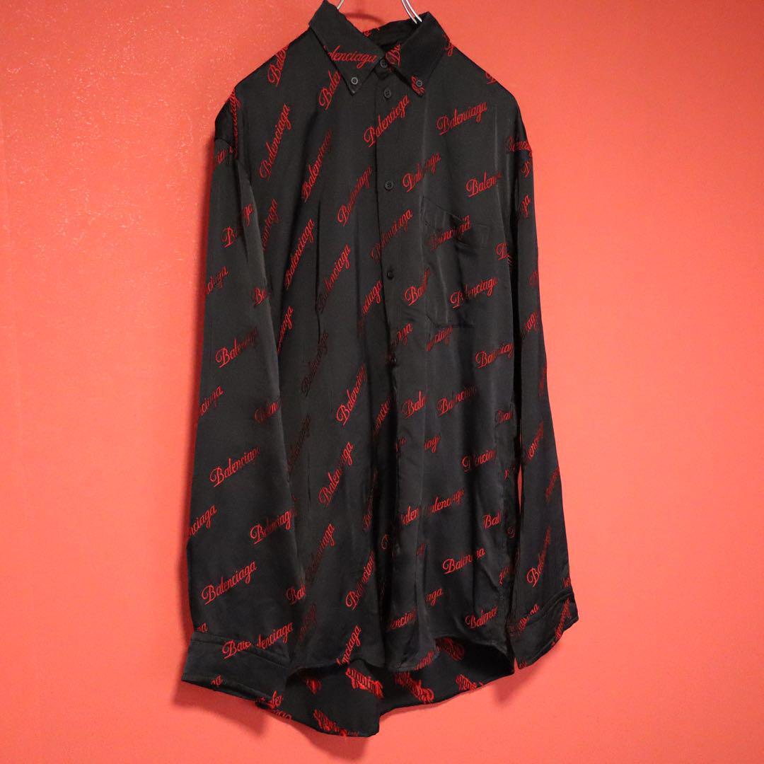 Balenciaga 21SS Oversize Viscose Logo Embroidered Size 32