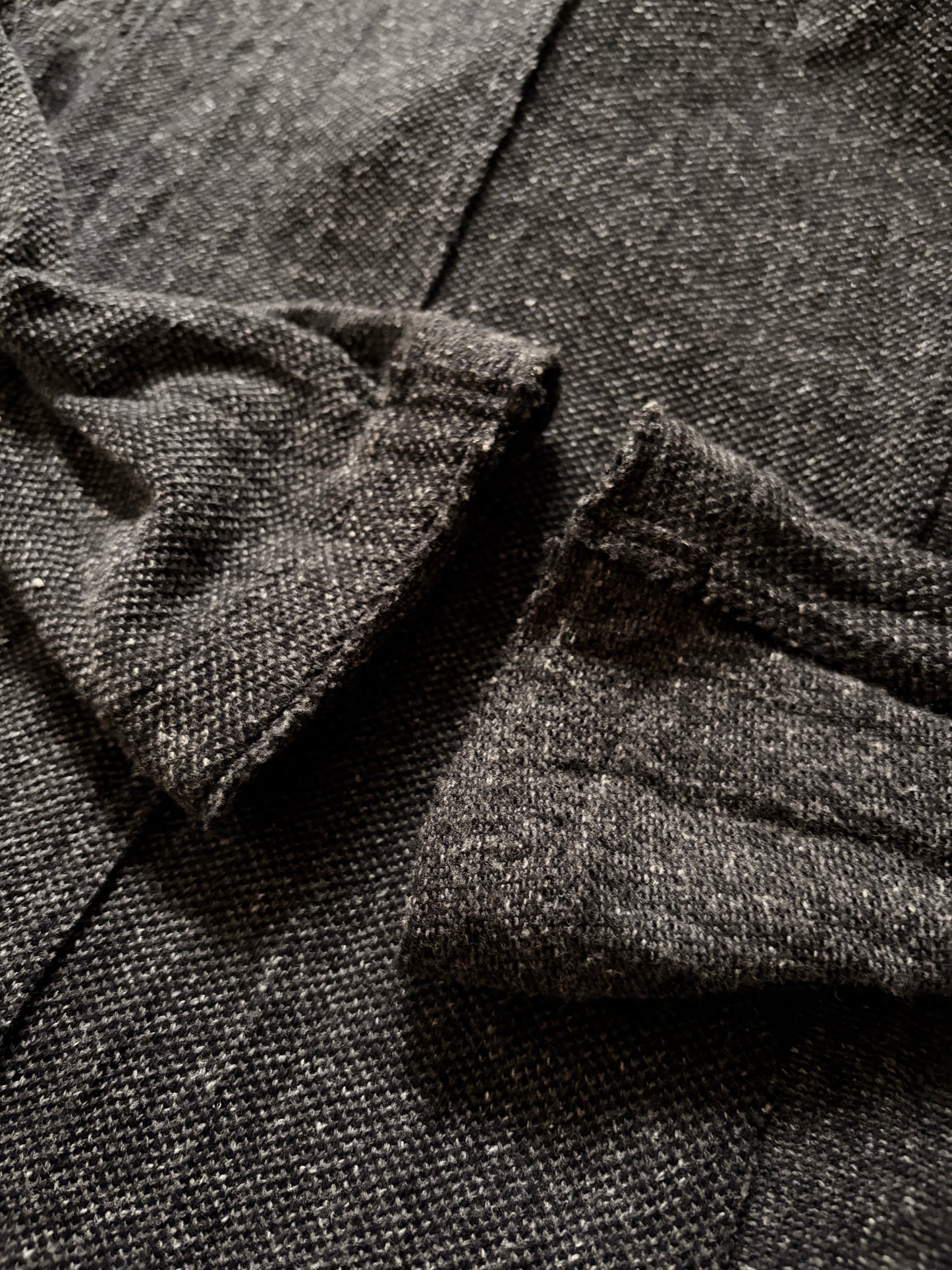 bajra Cotton Inside Out Layered Jacket Dark Grey Size 2