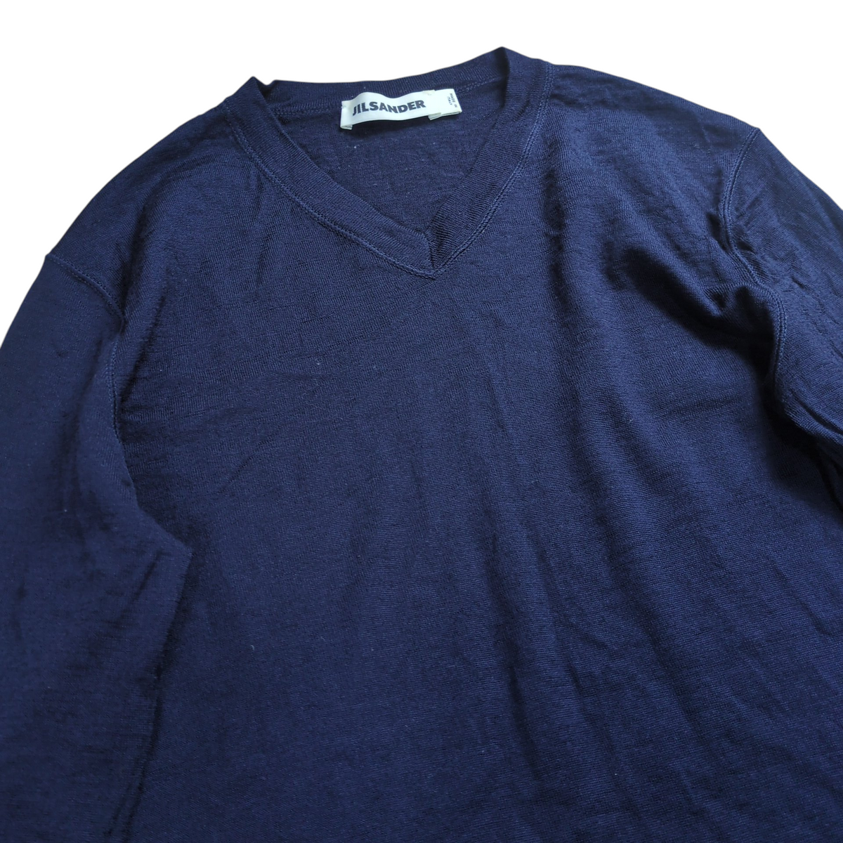 Jil Sander Virgin Wool V Neck Sweater