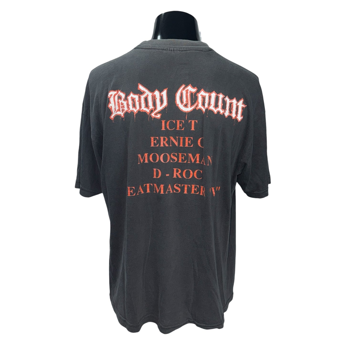 BODY COUNT 92' "Gun" Revolver Vintage T-Shirt Size XL