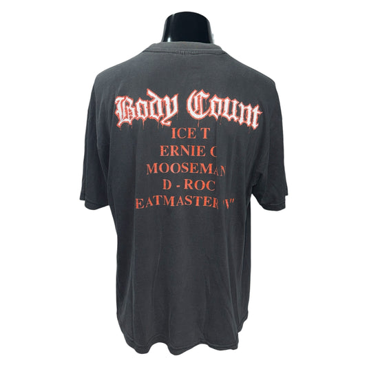 BODY COUNT 92' "Gun" Revolver Vintage T-Shirt Size XL